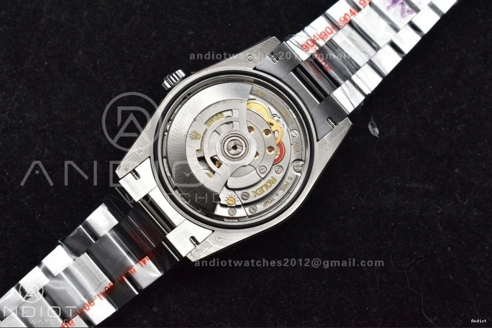 Bracelet vr3255 on Weight) Steel President 904L 36 Crystal SS QF Dial Edition Best (Gain DayDate Blue V5 0412